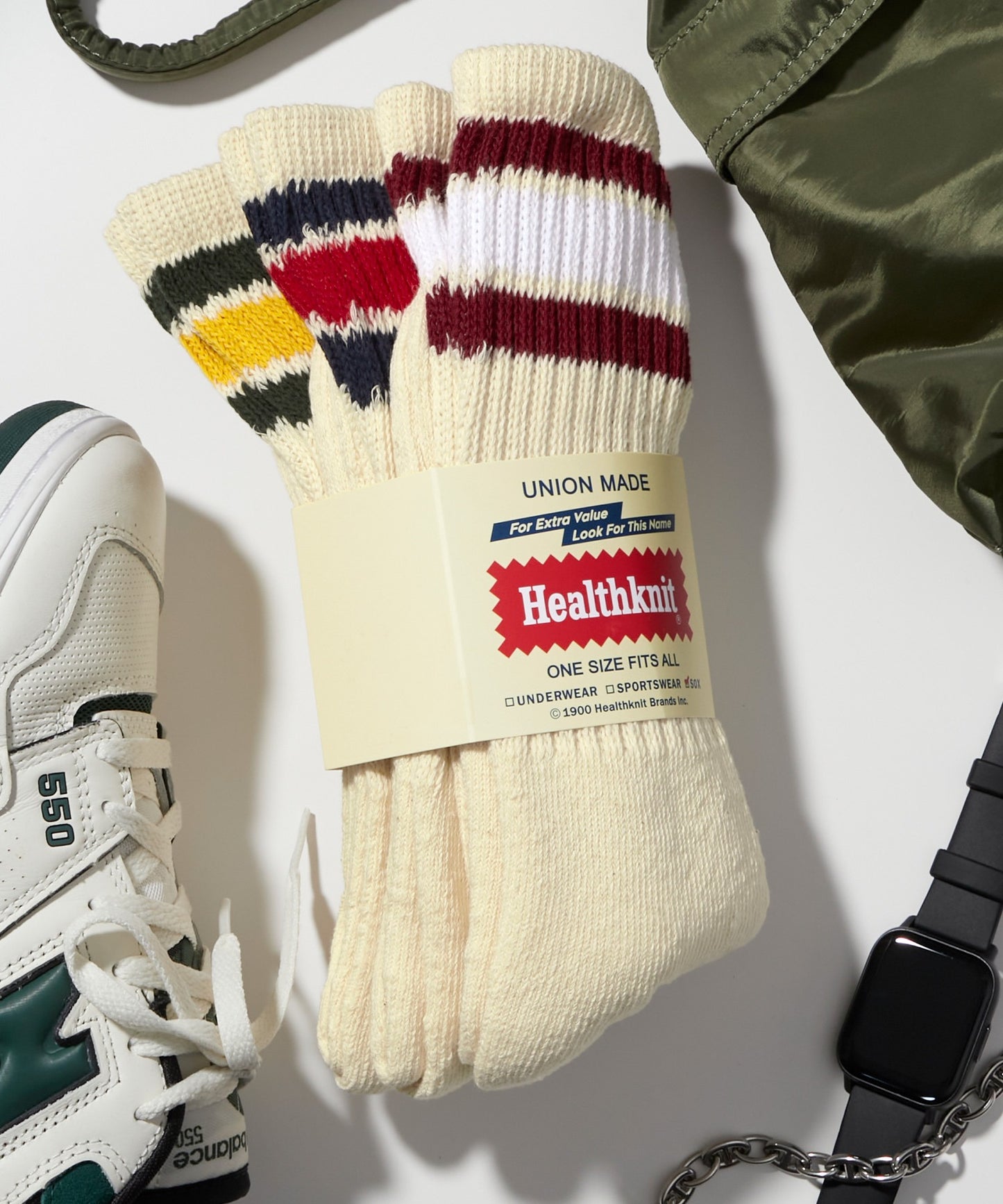 🗽🇺🇸 Healthknit 3雙組 厚磅長筒襪【C】