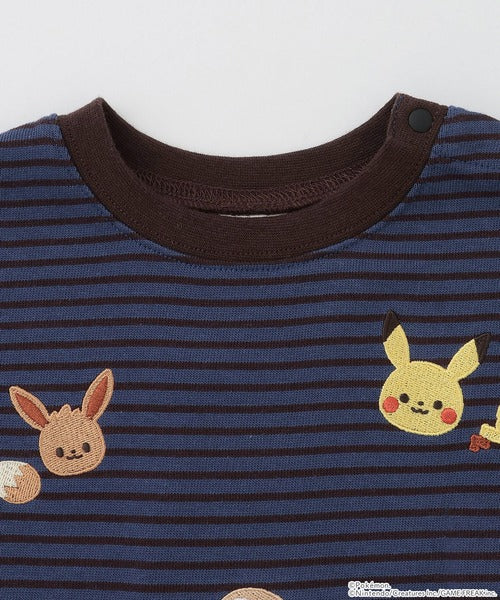 🇯🇵 petit main 寶可夢刺繡兒童長袖T恤