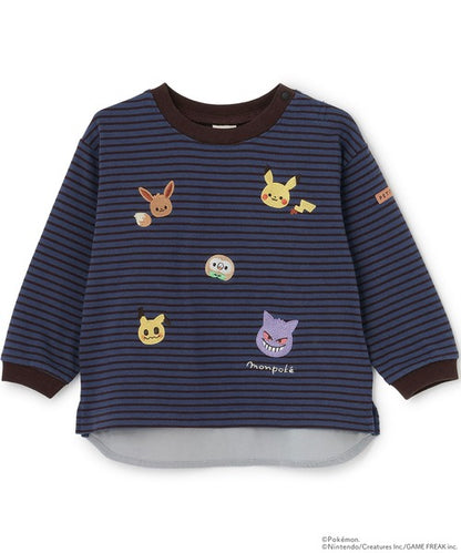 🇯🇵 petit main 寶可夢刺繡兒童長袖T恤