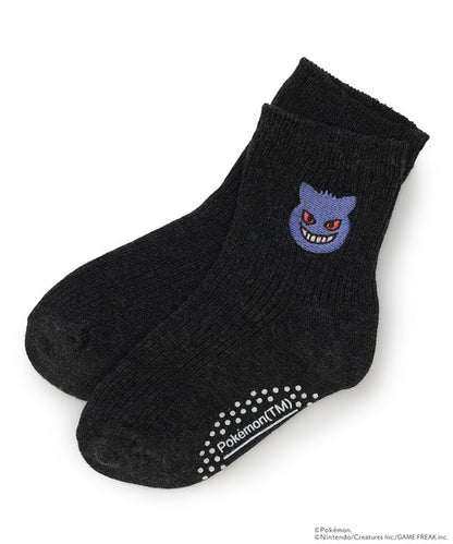🇯🇵 petit main 寶可夢兒童刺繡防滑中筒襪