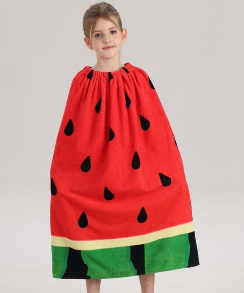 🇯🇵 Ｗatermelon西瓜兒童柔軟波普風設計裹身浴巾