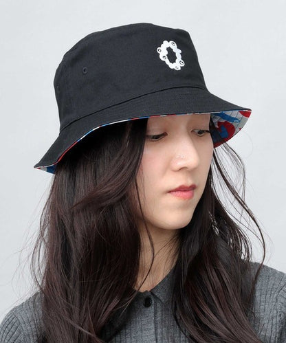 🇯🇵 A.M.S.大阪・關西世博官方 Myaku-Myaku 刺繡雙面漁夫帽