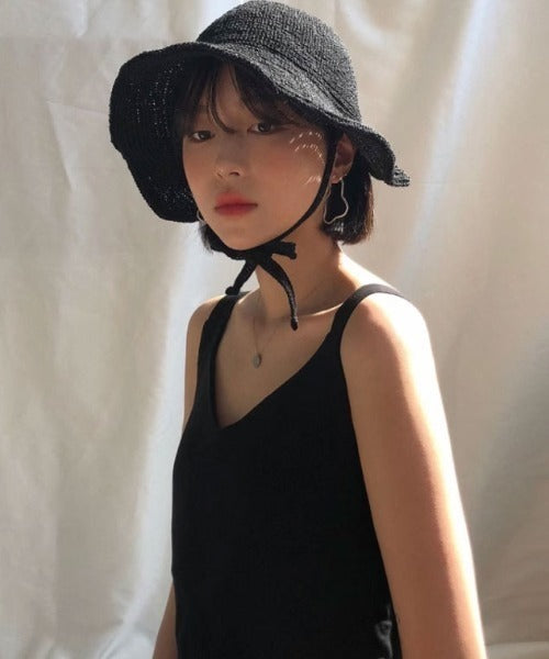 🇯🇵 mebole 韓系波浪造型 防曬 針織遮陽帽