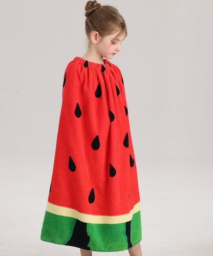 🇯🇵 Ｗatermelon西瓜兒童柔軟波普風設計裹身浴巾