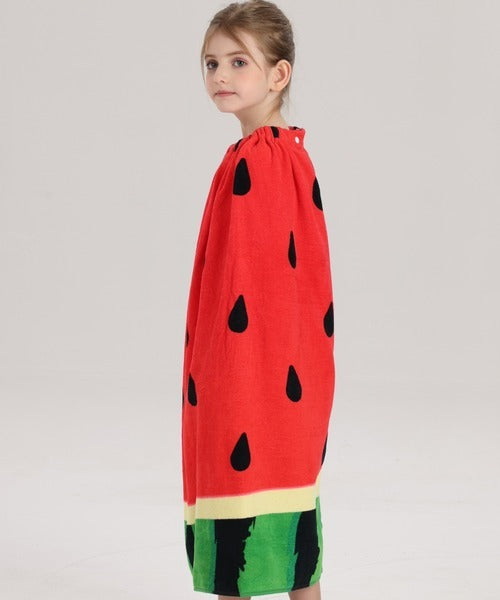 🇯🇵 Ｗatermelon西瓜兒童柔軟波普風設計裹身浴巾