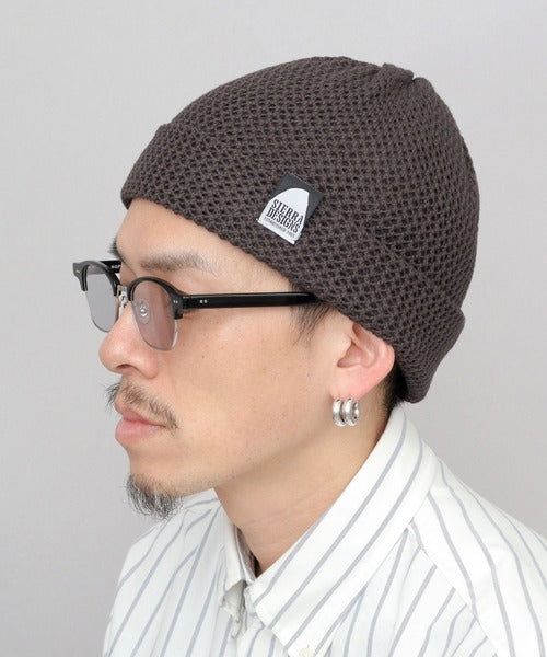🇯🇵 SIERRA DESIGNS 百搭透氣 棉麻網眼編織毛帽/針織帽