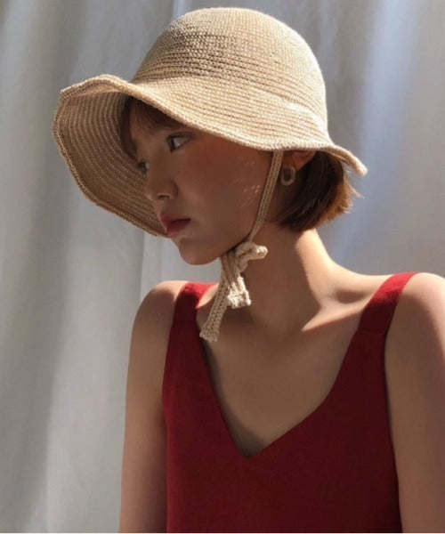 🇯🇵 mebole 韓系波浪造型 防曬 針織遮陽帽