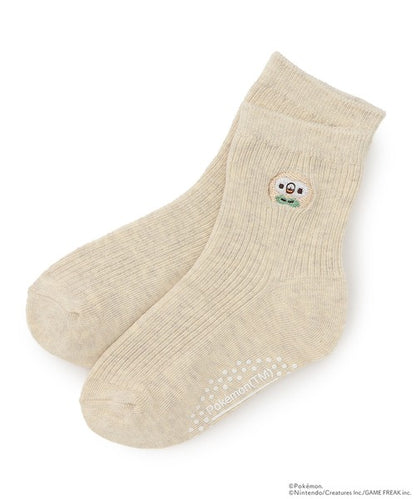 🇯🇵 petit main 寶可夢兒童刺繡防滑中筒襪