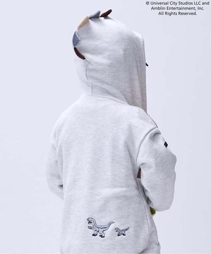 🇯🇵 petit main 恐龍拼色兒童連帽外套