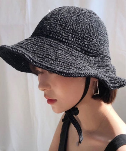 🇯🇵 mebole 韓系波浪造型 防曬 針織遮陽帽