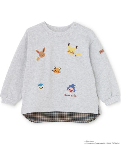 🇯🇵 petit main 寶可夢刺繡兒童長袖T恤
